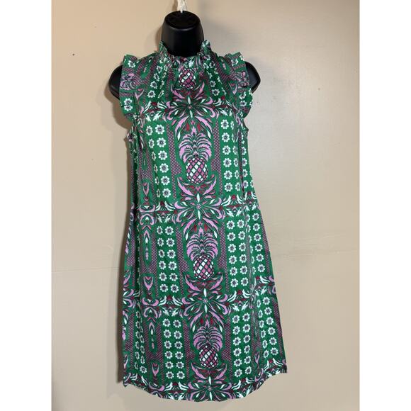 Charter Club Dresses & Skirts - NEW Charter Club Floral flutter Dress Sleeveless, Ruffle Collar Sleeves Sz PS